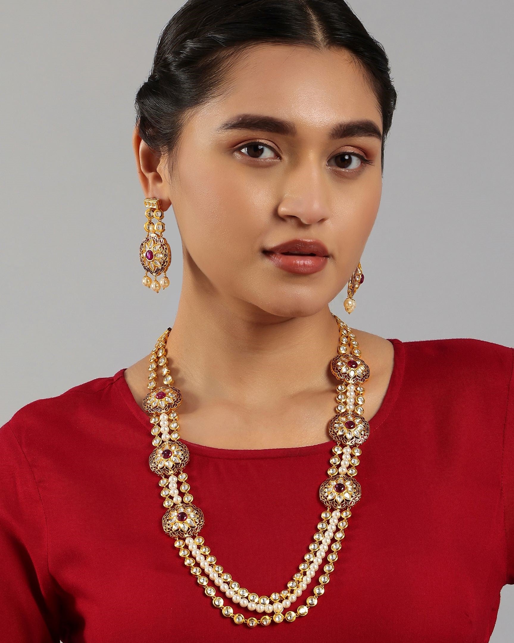 Rani haar hot sale in kundan