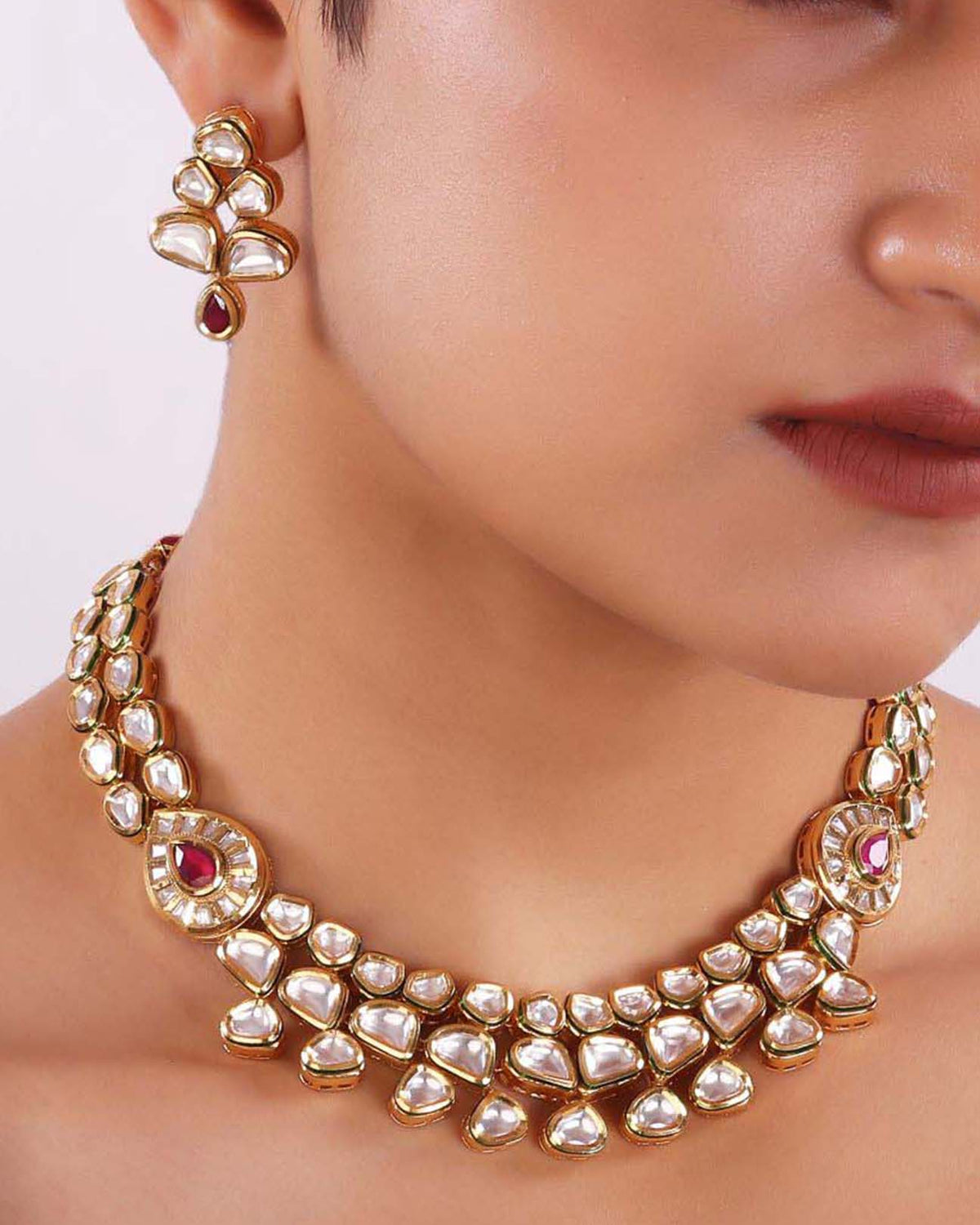 Uncut Kundan Layered Necklace