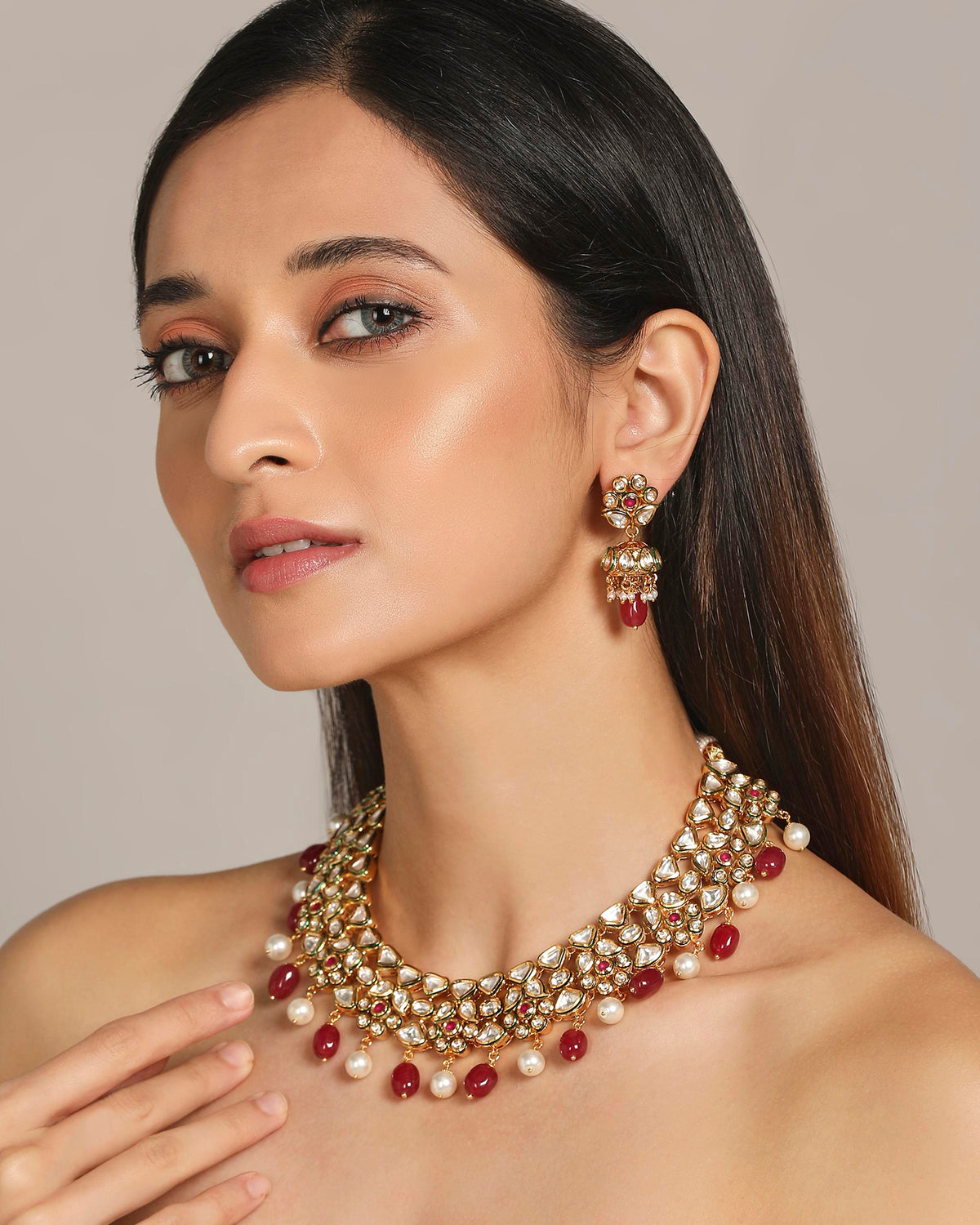 Zaira Kundan Necklace Set