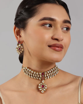 Lustre Kundan Choker Set