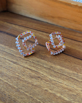 RE01 - Spiral Meenakari Studs