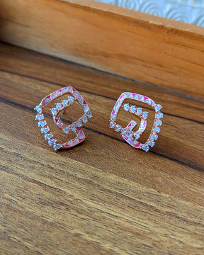 RE01 - Spiral Meenakari Studs