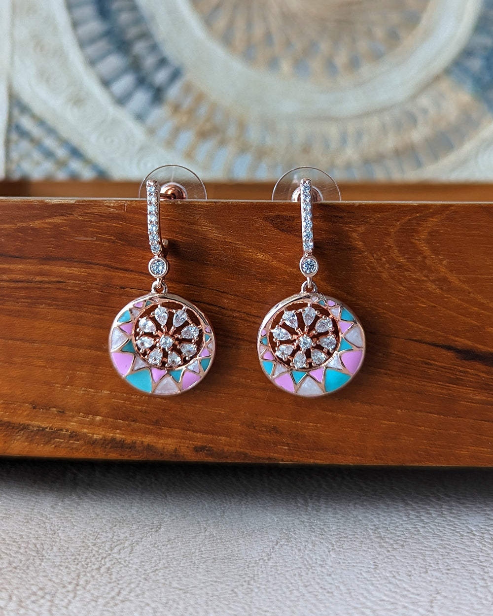 RE03 - Sphere Meenakari Earrings