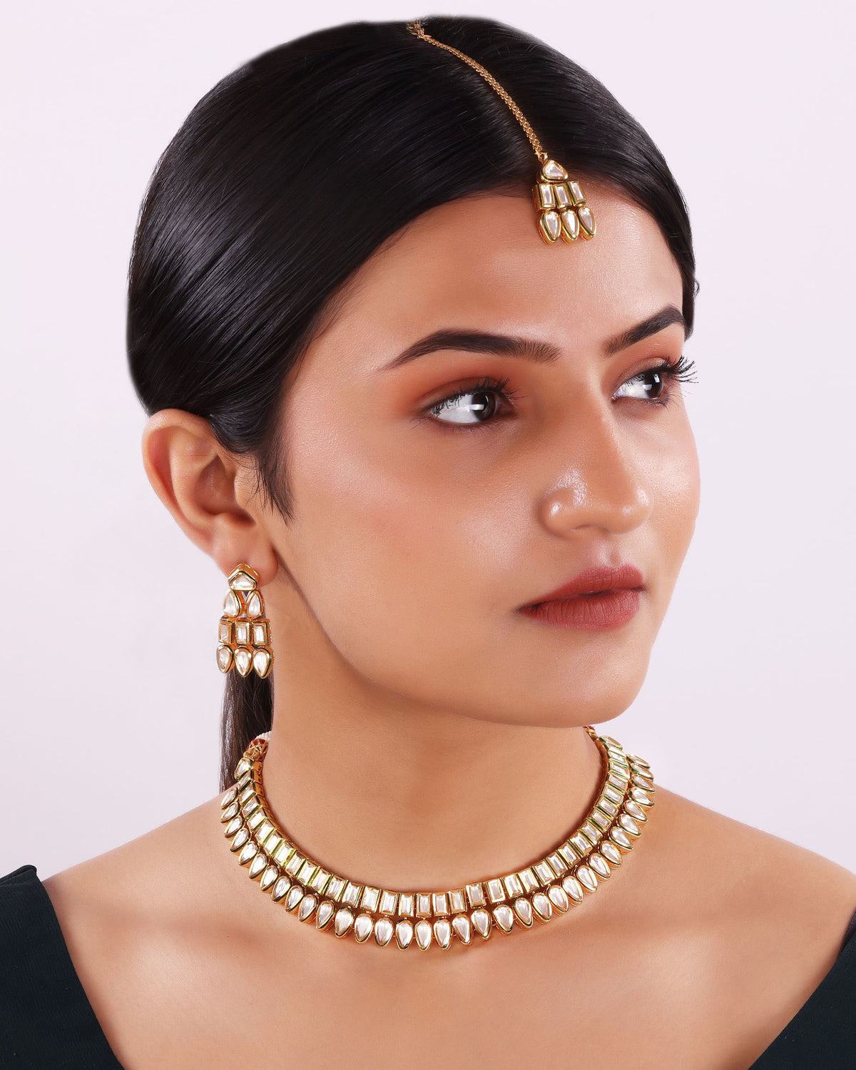 Double-layered Kundan Necklace