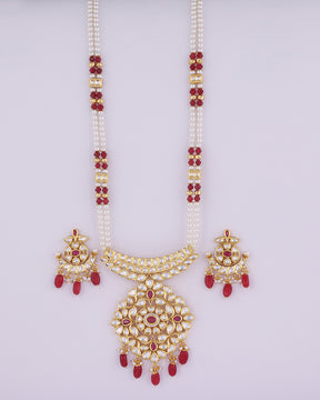 Kundan Vrindavan Pendant Set