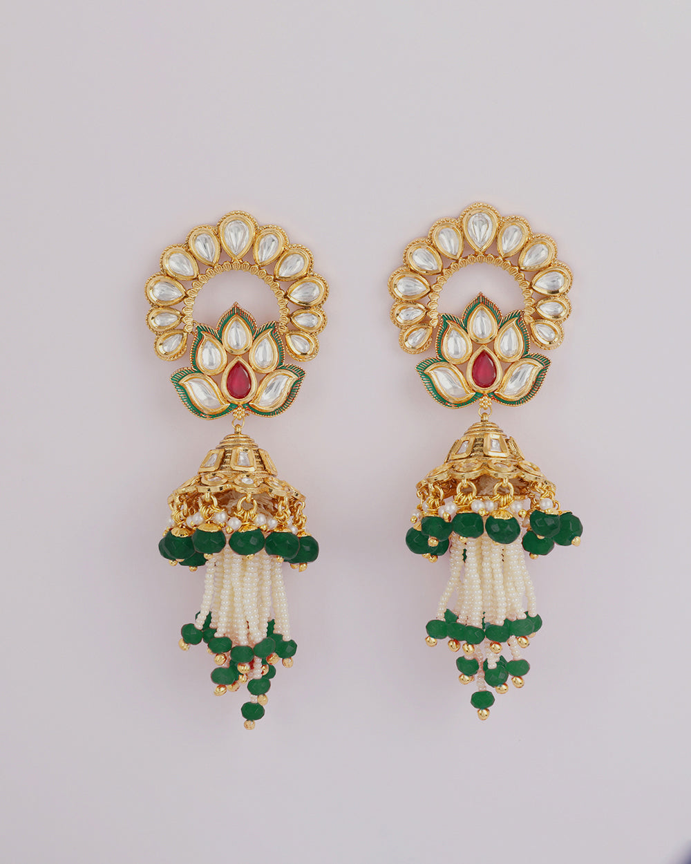 Kanj Kundan Jhumkas