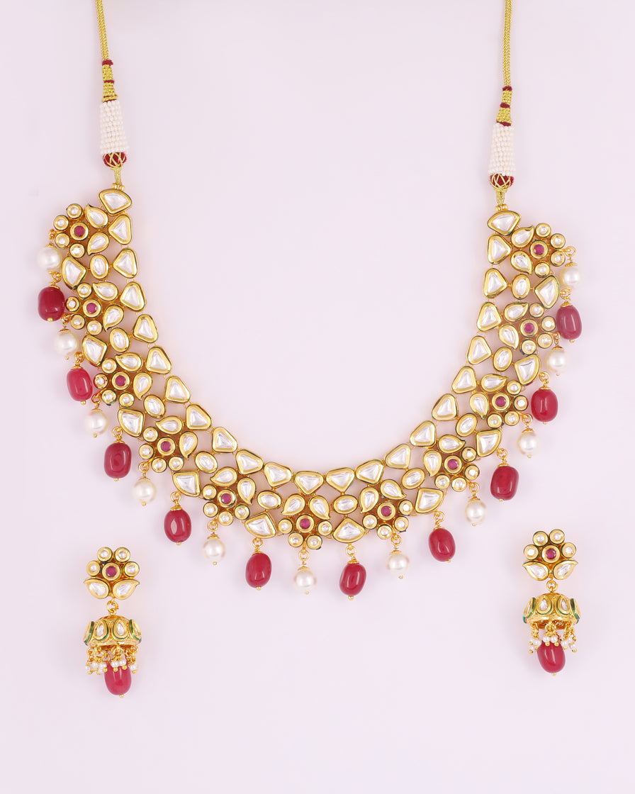 Zaira Kundan Necklace Set