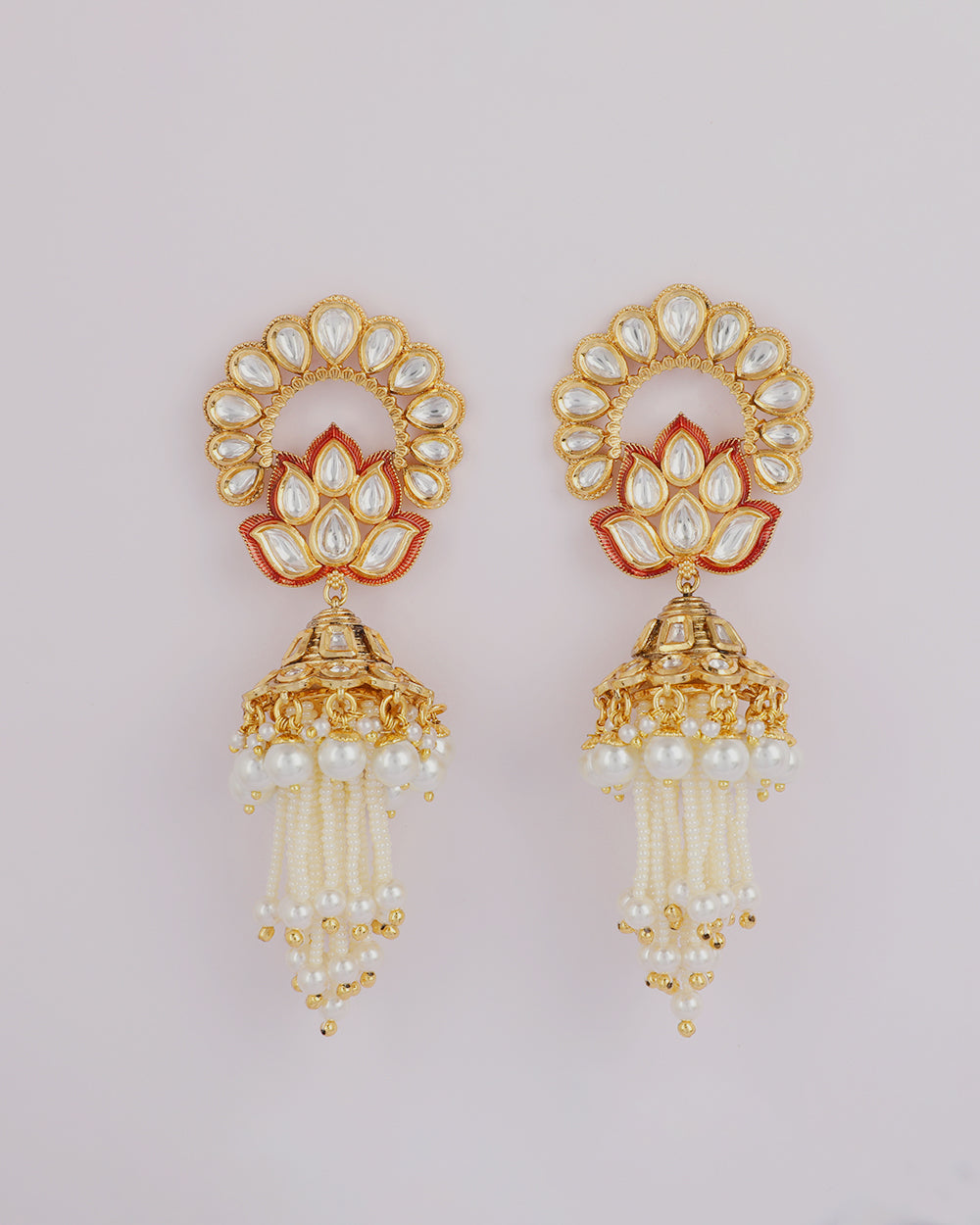 Kanj Kundan Jhumkas