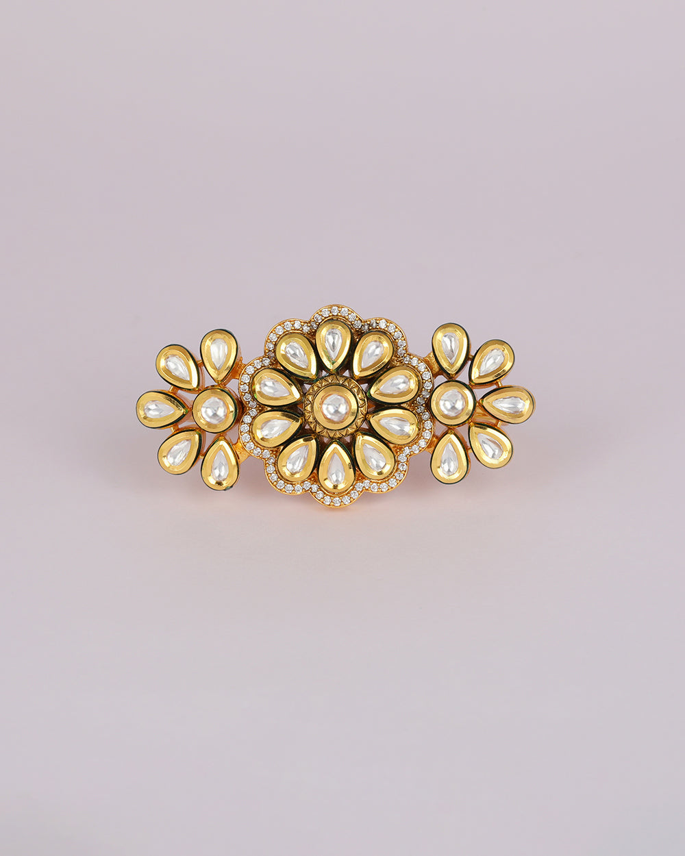 Tres Fleur Kundan Ring