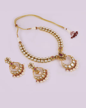 Chand Pearl Necklace Set