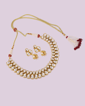 Dual Badam Necklace set