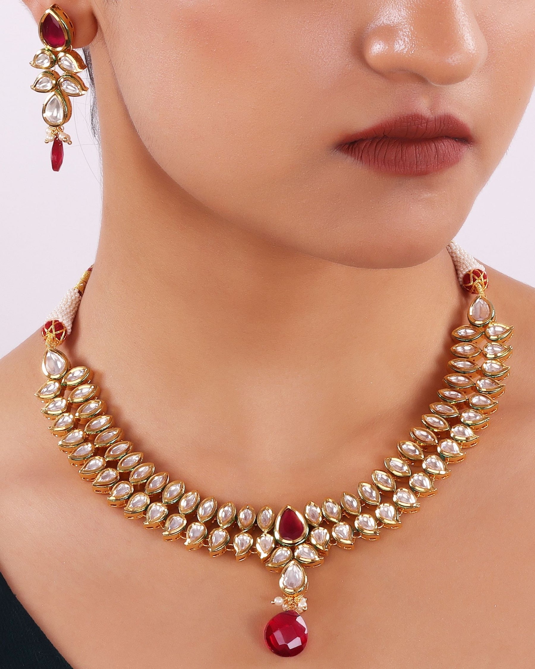 Classic Paan Necklace Set