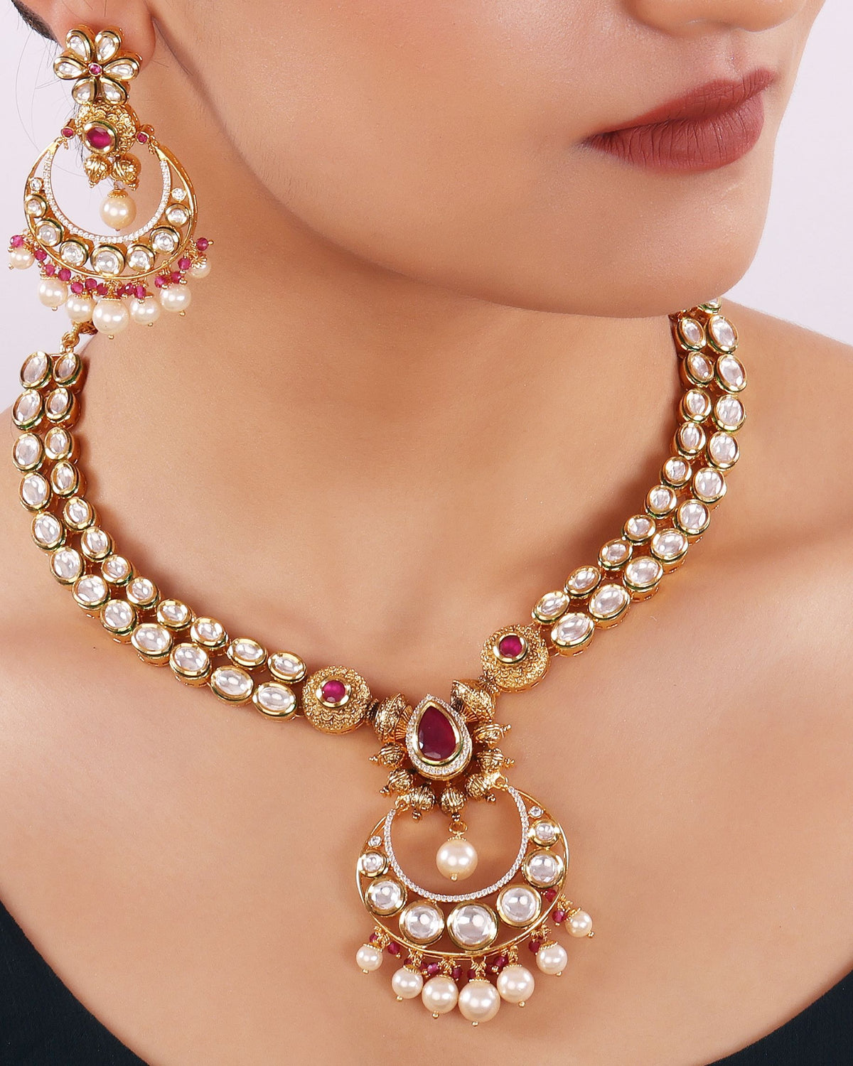 Chand Pearl Necklace Set