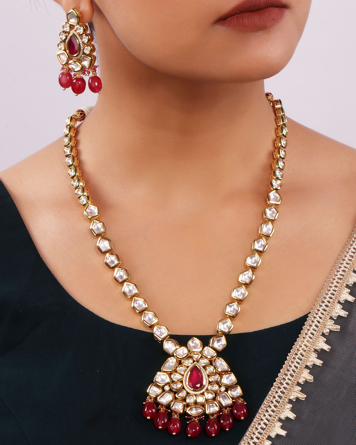 Enchanted Kundan Pendant set