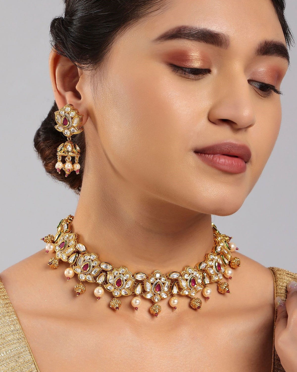 Poppy Kundan Necklace Set