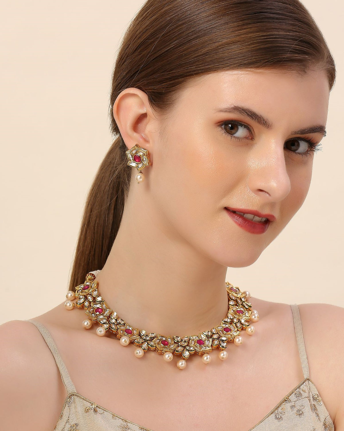 Ella Kundan Necklace Set