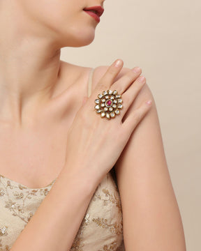 Imperial Kundan Ring