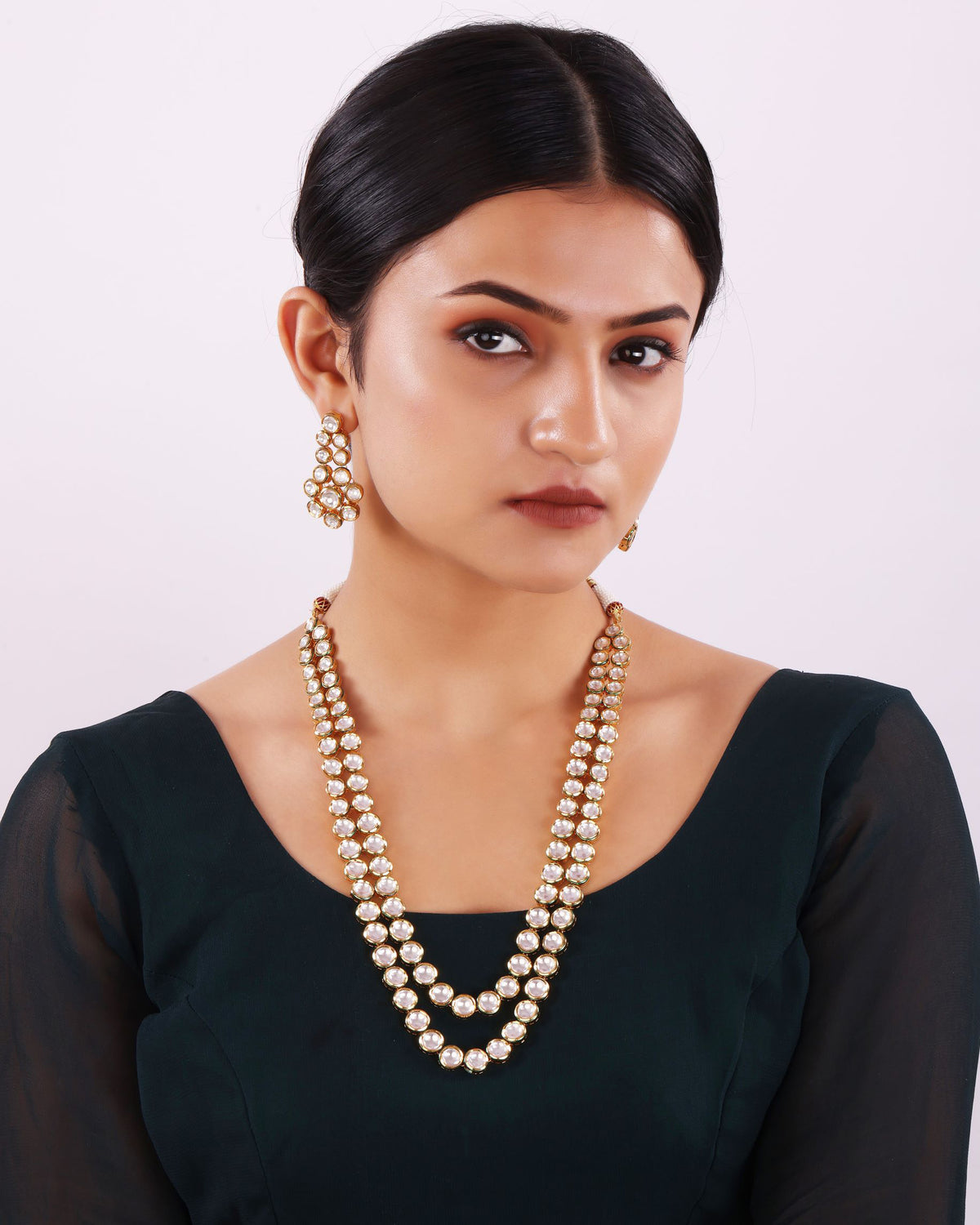 Kundan Layered necklace set