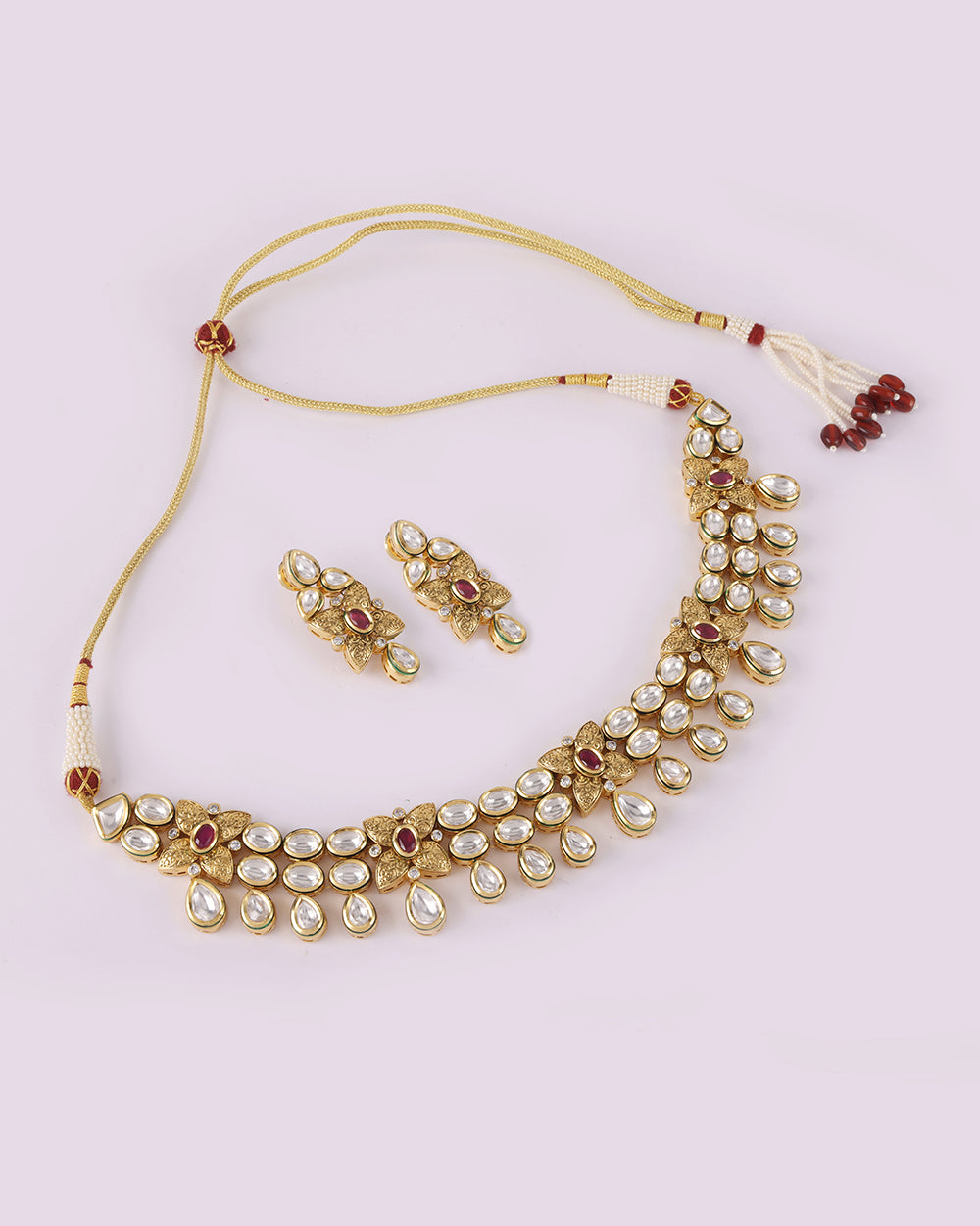 Antique Wallflower Necklace Set