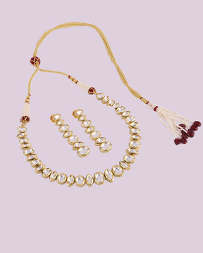 Fusion Kundan Necklace Set