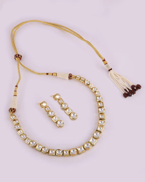 String Kundan Necklace