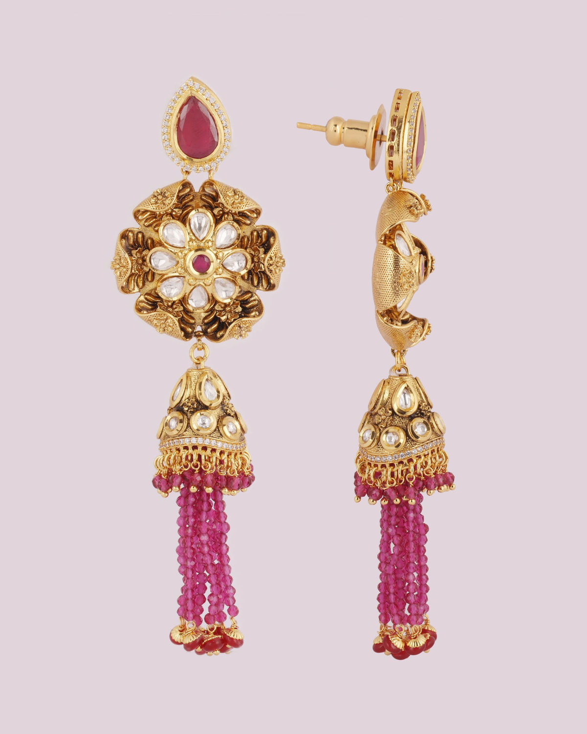 Fleur Blossom Jhumka Earrings