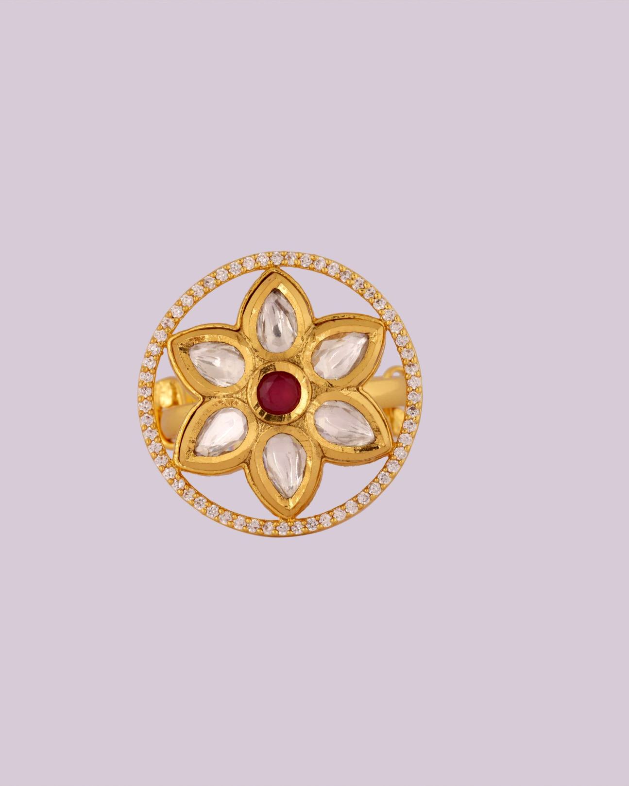 Rosa Kundan Ring