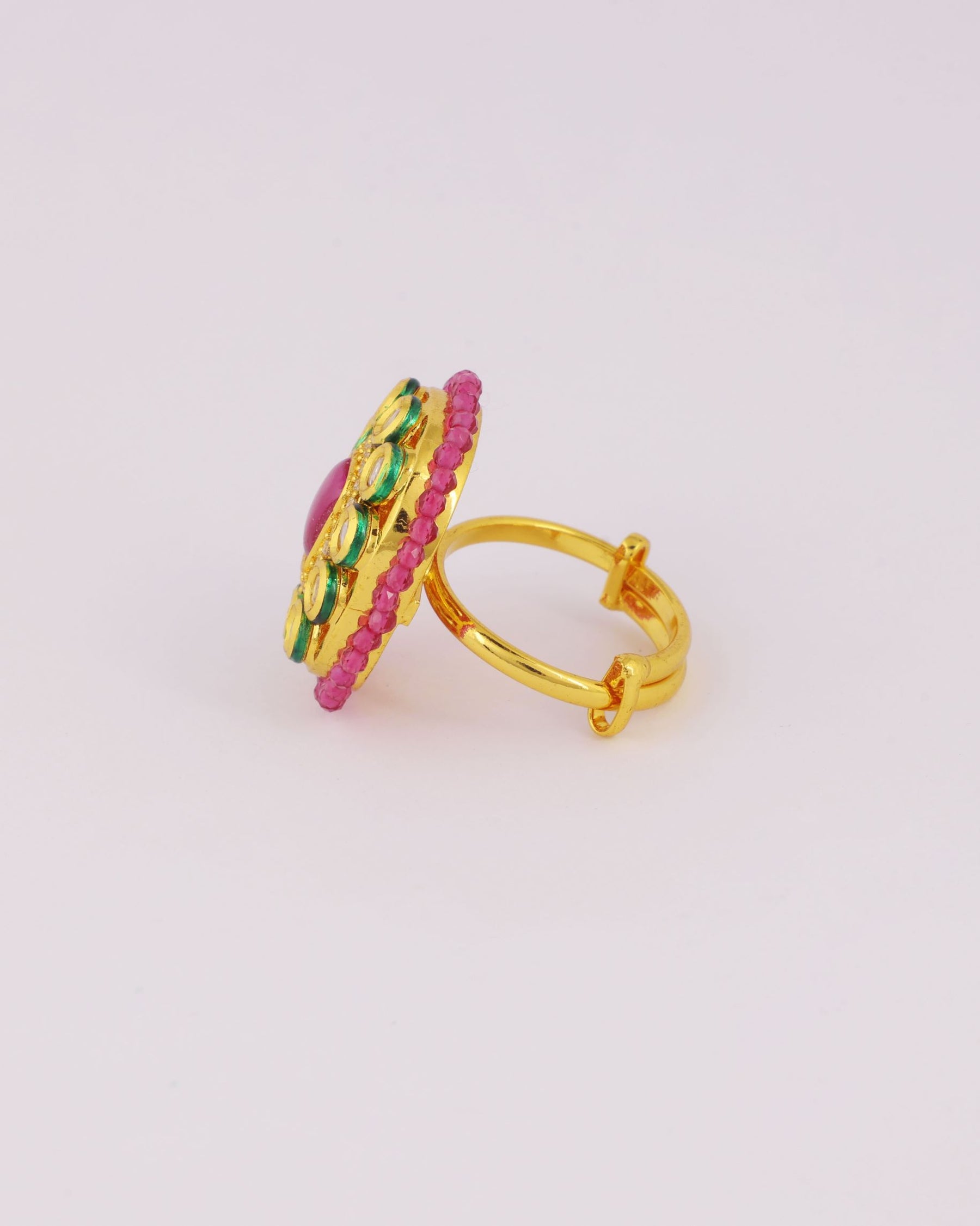 Flamingo Kundan Ring