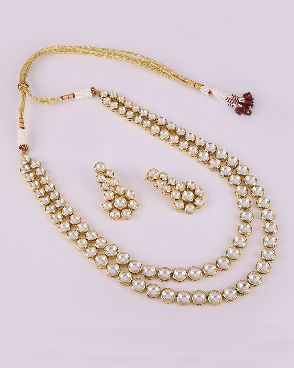Kundan Layered necklace set