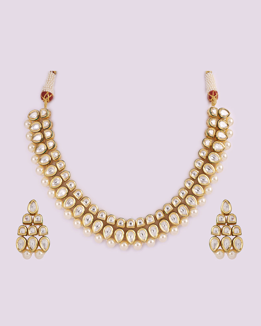 Tres Pearl Kundan Necklace