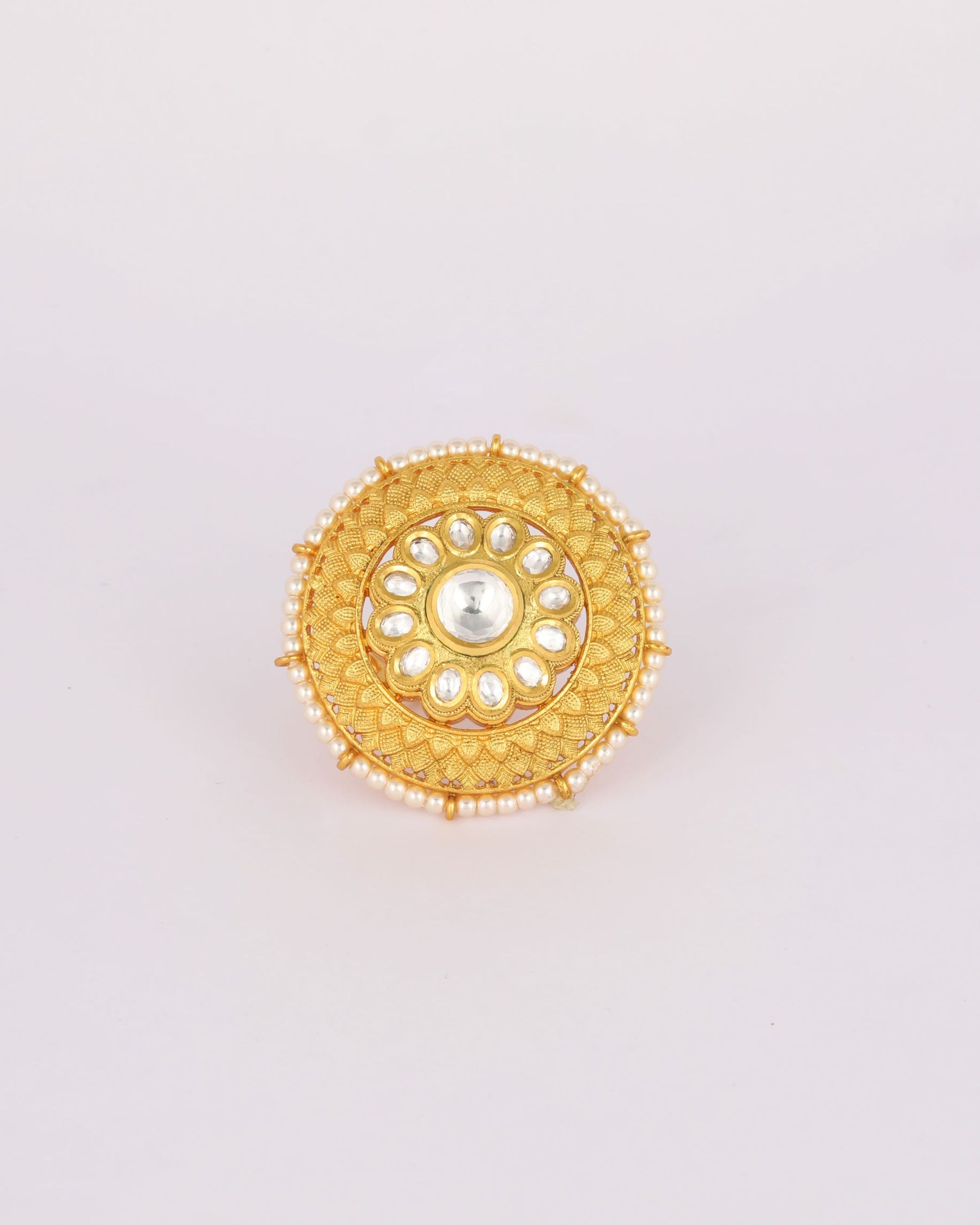 Beautiful Crafted Floral Design For Ladies Ring – Welcome to Rani Alankar