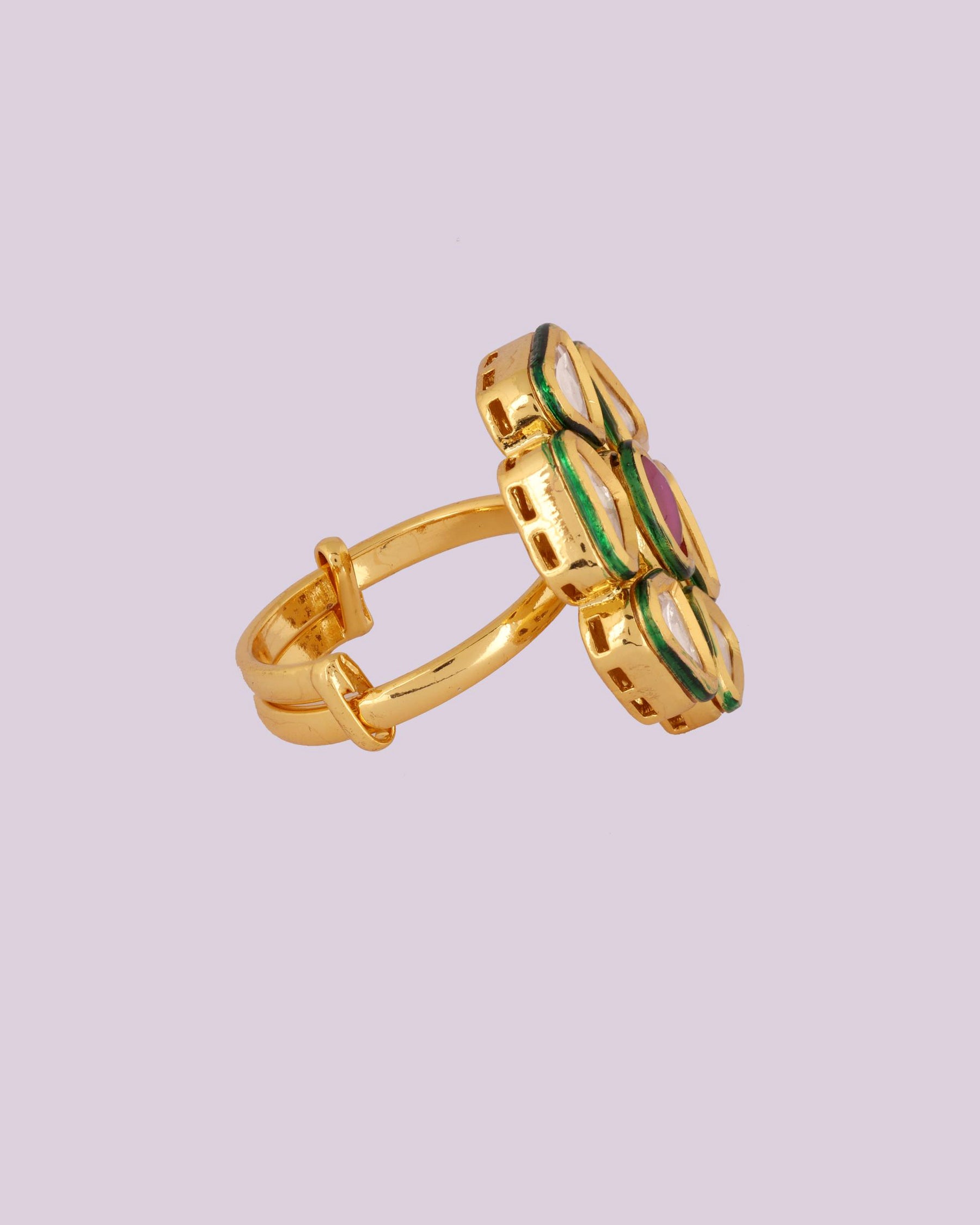 Daisy Kundan Ring