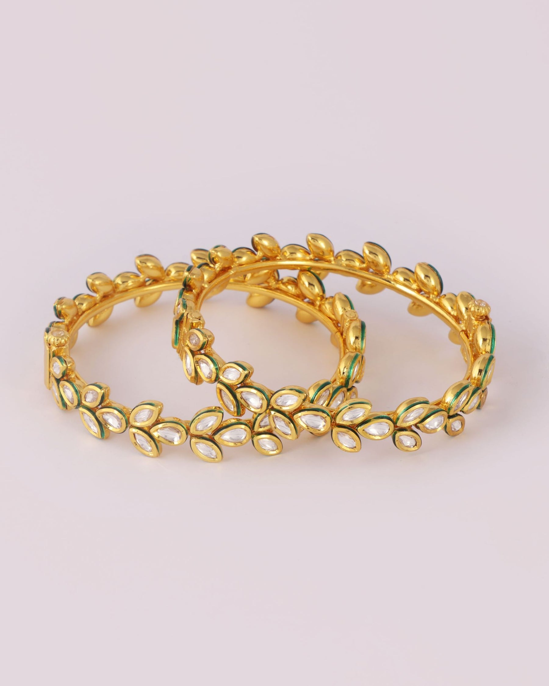 parisera leaflets diamond  Bangles jewelry designs Gold jewelry  fashion Bangles jewelry